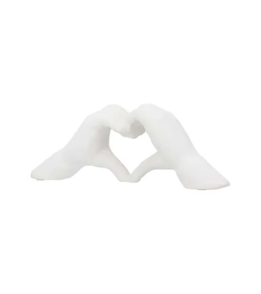 Skulptur, Hænder i keramik, Cream