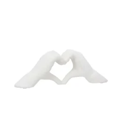 Skulptur, Hænder i keramik, Cream