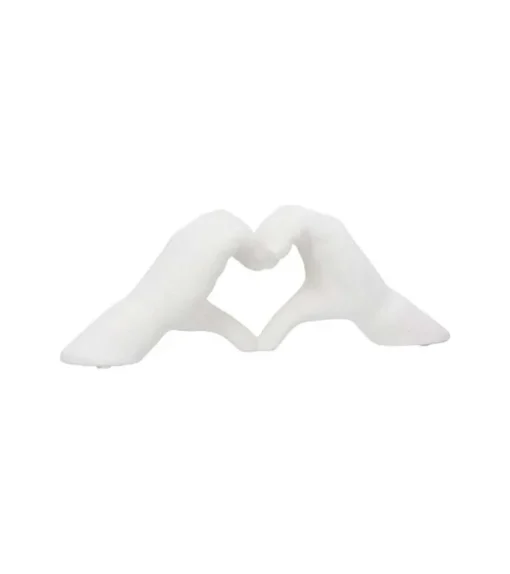 Skulptur, Hænder i keramik, Cream