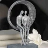 Skulptur, Par i Kærligheds cirkel, 30 cm