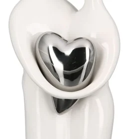 Skulptur, Par med sølvhjerte