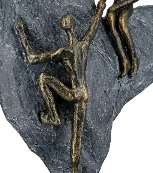 Skulptur, Par på hjerte, 30 cm