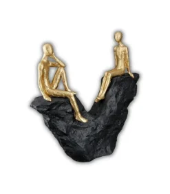 Skulptur: Sammen, Guld og sort