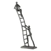 Skulptur: Trapper, Jern, 34 cm