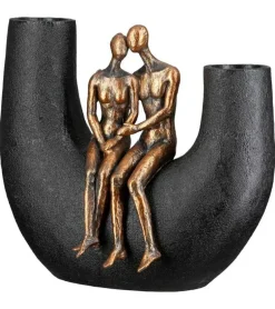 Skulptur, Vase med Par, 21 cm