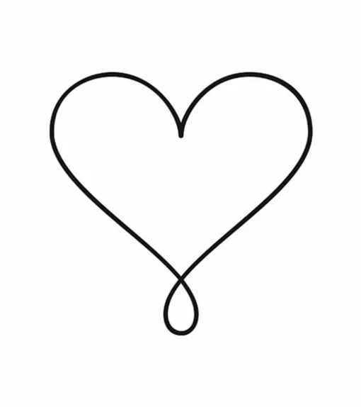 Stempel Hjerte med loop