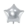 Stjerne folie ballon i sølv, 70 cm