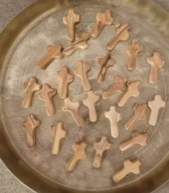 25 stk Lommekors i Oliventræ – 5 cm