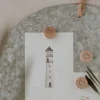 Træmagnet med hjerte, 3 pak