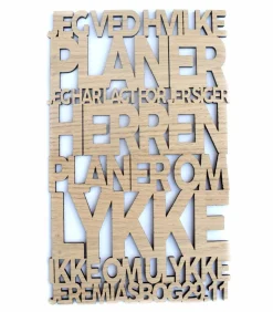 Træskilt, Bibelvers: Jeg ved hvilke planer, Eg