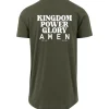 T-shirt: Kingdom Power Glory, Olivegreen