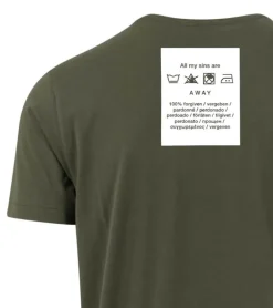 T-shirt: Washed away, Olivegreen
