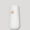 Vase med guldblad, 11 cm