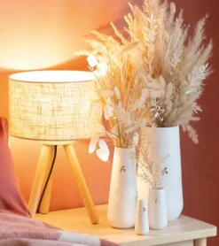 Vase med guldblad, 11 cm